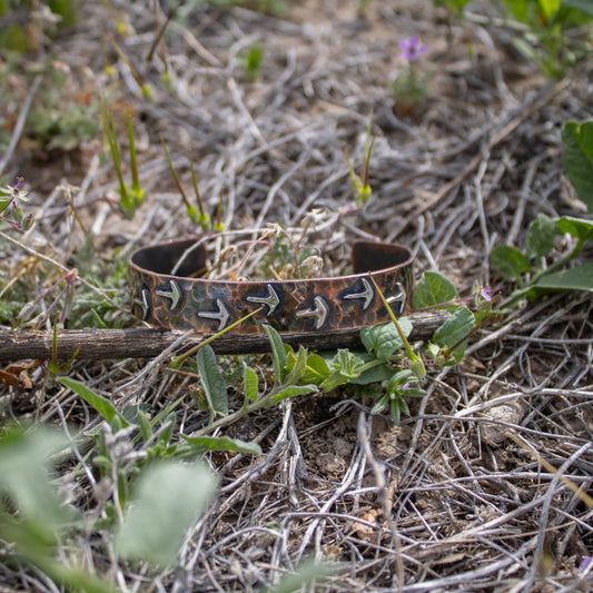 "Turkey Trot Cuff" Copper