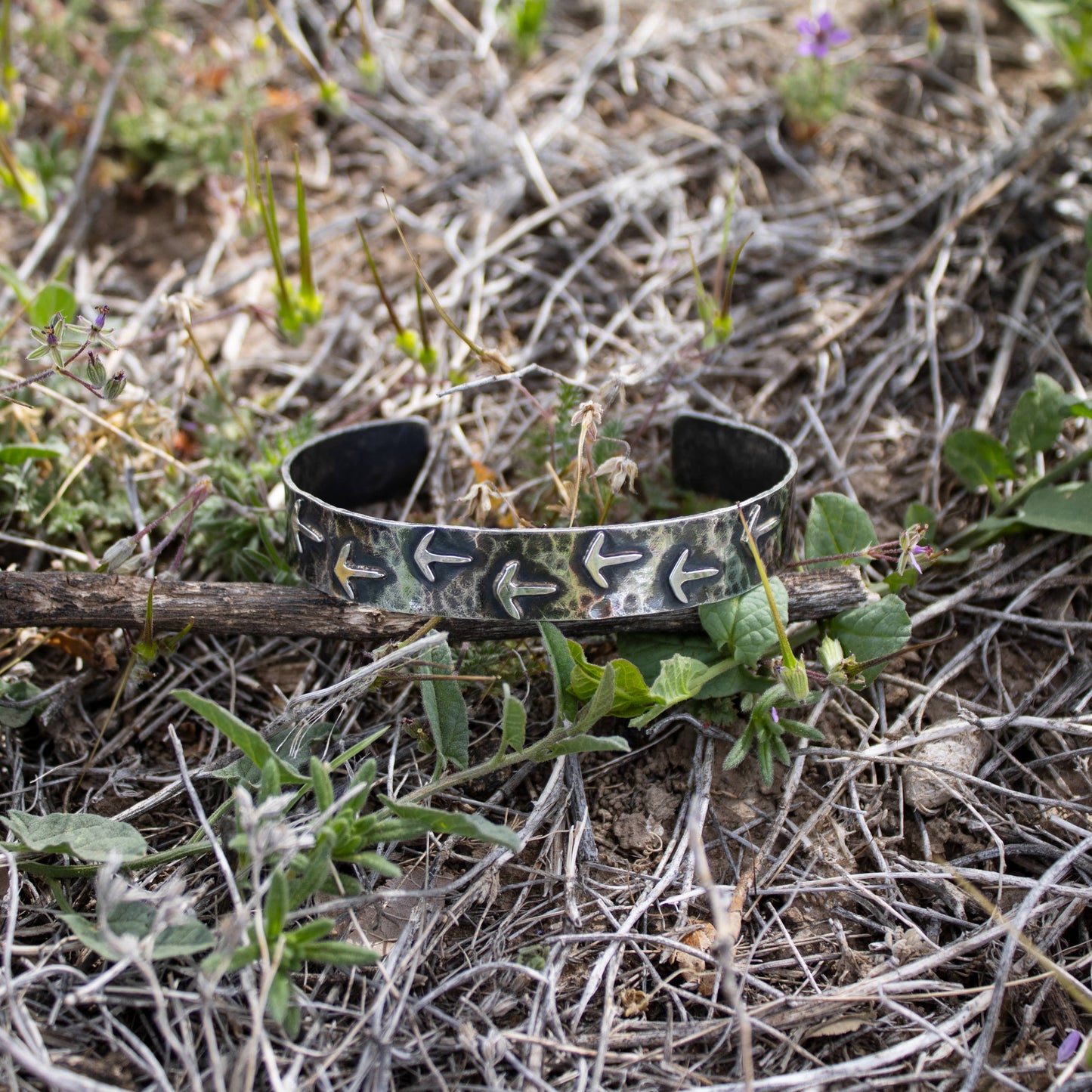 "Turkey Trot Cuff" Sterling Silver